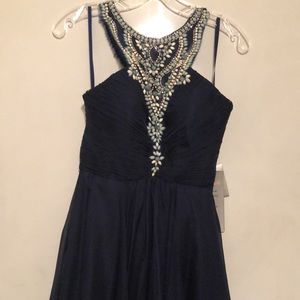 Brand New Let’s Navy Blue Cocktail Size S
